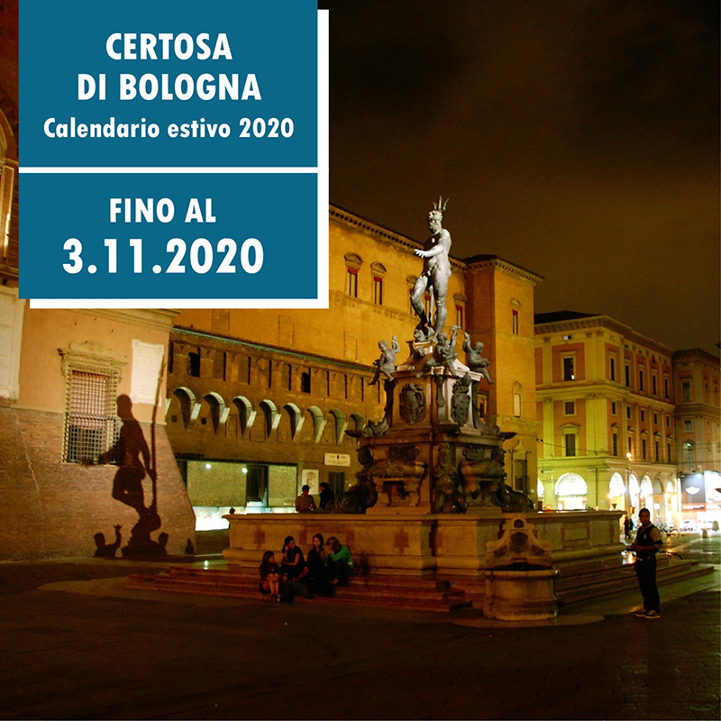 Certosa di Bologna, il calendario estivo: dal 18 giugno al 3 novembre 2020 .