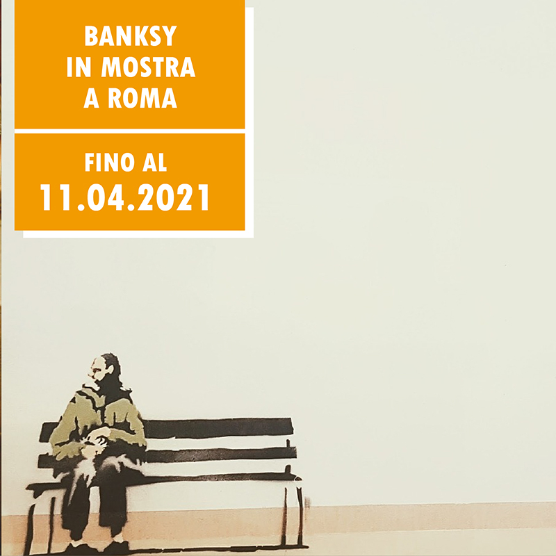 Banksy in mostra al Chiostro del Bramante a Roma